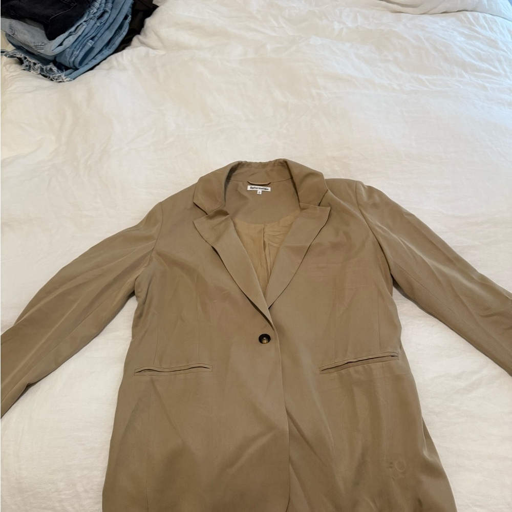 Reformation Women's Tan Blazer